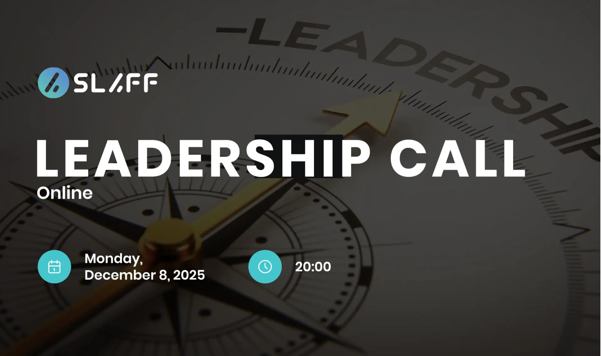 Leading event banner